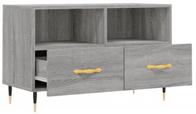 szürke sonoma színű szerelt fa TV-szekrény 80x36x50 cm