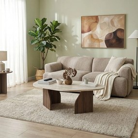 Rock - Travertine, Walnut