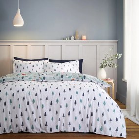 Egyszemélyes flanel ágyneműhuzat 135x200 cm Winter Scene – Bianca