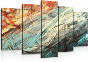 Vászonkép Művészet 5 Részes Nagy Vászon Fal Hálószoba Nappali 100x60