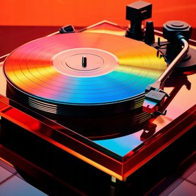 Poszter 100x100cm Retro vibráció Vinyl