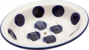 Szappantartó 14 cm lyukakkal Kerámia Bolesławiec