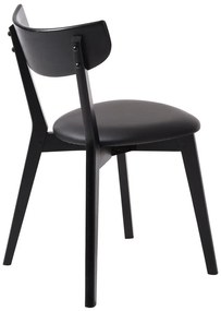Fekete étkezőszék szett 2 db-os Pero – Unique Furniture