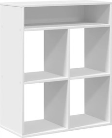 vidaXL könyvszekrény fehér 66x31x80 cm szerelt fa