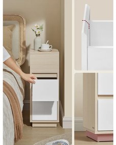 Tárolóasztal 25×30 cm, MDF, Fehérített Tölgy. ANT-E1065 BUK