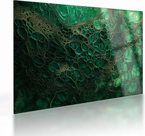 Üveg kép - Zöld mikroszkópos Üveg kép (70x50 cm)