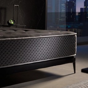 Közepes keménységű-extra kemény kétoldalas hab matrac 90x200 cm Premium Black Multizone – Moonia