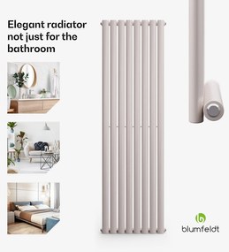 Blumfeldt Tallheo,  47 x 160, radiátor, csőradiátor, 728 W, melegvizes, 1/2
