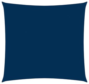 kék négyzet alakú oxford-szövet napvitorla 3,6 x 3,6 m