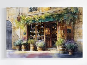 Canvas Vászonkép Borozó Bolt Levendula Francia Stílus 60x40