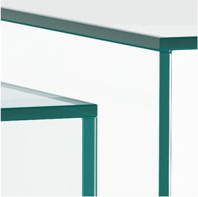 Üveg dohányzóasztal szett 2 db-os 50x50 cm Dice – Actona