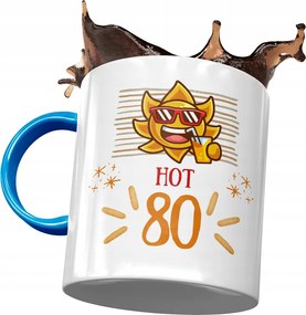 Kék Bögre Születésnapra 80 80-es 80-as évek nyomott mintával