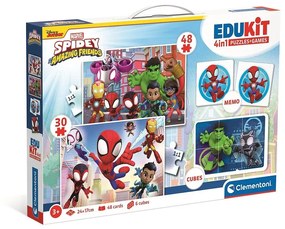 Pókember Spidey 4 az 1-ben játékgyűjtemény Clementoni