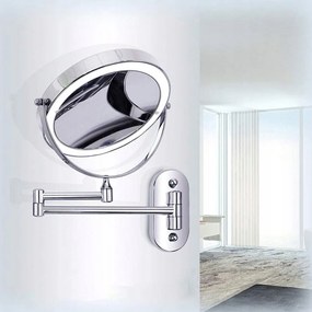 Kozmetikai tükör Led világítással 1X/5X nagyítással,FÜRDŐSZOBAI Tükör