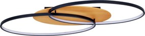Italux Modern Mennyezeti lámpa Poraso Fekete ITXPLF-93439-24W-WO
