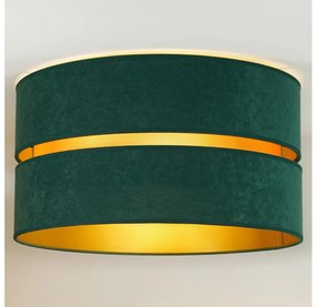 Duolla - Mennyezeti lámpa DUO 1xE27/40W/230V átm. 40 cm zöld/arany