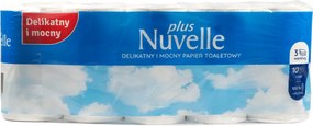 Toalettpapír Fehér Erős Nuvelle Plusz 3 Réteg 10 Tekercs Mb Service