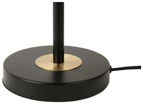 Fekete asztali lámpa fém búrával (magasság 40 cm) Gold Disc – Leitmotiv