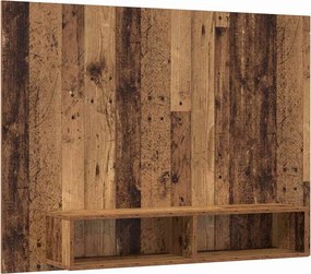 vidaXL TV szekrény garnitúra Öreg fa 120 x 23,5 x 90 cm Faanyag
