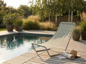 Összecsukható strandnyugágy SAND FLOWERS, zöld