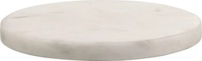 MARBLE márvány poháralátét, fehér Ø 10 cm