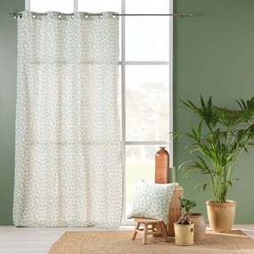 Fehér-zöld függöny 140x240 cm Maddy – douceur d'intérieur