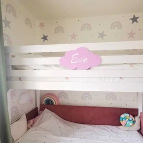 INSPIO Pasztell színű szivárványok pöttyökkel - Matrica lányoknak