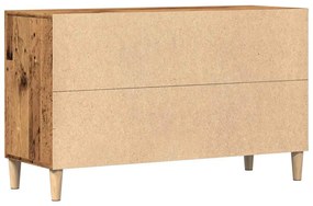 antik fa színű szerelt fa tálalószekrény 100 x 36 x 60 cm