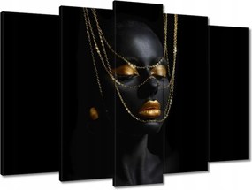 Vászonkép 70x50 Arannyal bevont fej