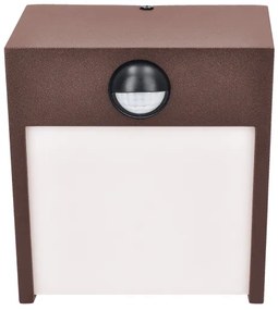 Brilagi-LED TERNI kültéri fali lámpatest érzékelővel, LED 12 W, 230 V, barna, IP44