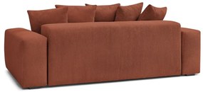 Téglavörös kordbársony kanapé 280 cm Voltaire – Bobochic Paris