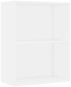 fehér szerelt fa könyvespolc 60x30x76,5 cm