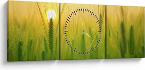 Kép - Mező gabonával (órával) (90x30 cm)