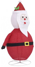 dekoratív luxus szövet karácsonyi LED-es Mikulás figura 60 cm