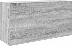 vidaXL szürke sonoma szerelt fa fali fürdőszobaszekrény 80x25x40 cm