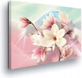 Vászonkép 80x60 Finomság magnólia tavasz pasztell virágok könnyedség frissesség