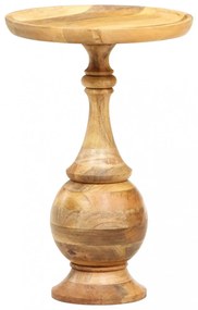tömör mangófa kerek kisasztal 43 x 43 x 66 cm