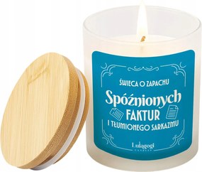 Megkésett számlák elfojtott szarkazmus Szójagyertya Ajándék Könyvelőnek