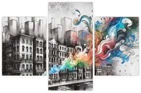 Kép - Ipari élet (90x60 cm)