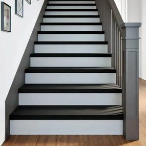 lépcsőfokok 4 db Sötétbarna 90x25x2 cm tömör fa tölgyfa