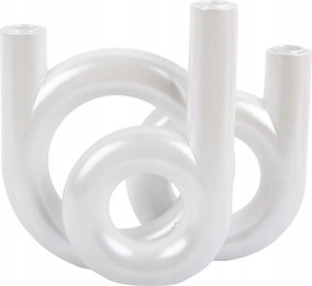 Modern Gyertyatartó 3 Gyertyához Fehér Elegáns A Nappaliba