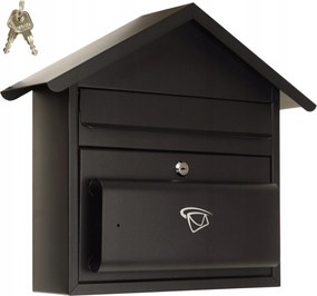 Postaláda Újságtartóval Nagy Formátum C4 Fekete XXL Lengyel