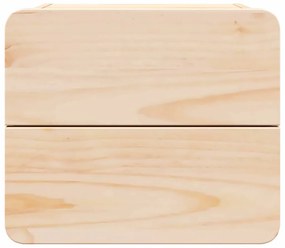 Éjjeli asztal fiókkal 2 pcs Barna 39 x 34 x 33 cm Tömör fenyőfa