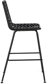 Rattan Bárszék Fekete Színben. JERRY