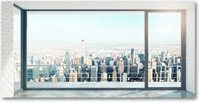 Fotótapéta üvegfalra Kilátás a városra 140x70