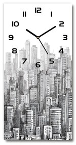Négyszögletes fali üvegóra Felhőkarcoló pl_zsp_30x60_c-f_61772854