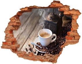 3d fali matrica lyuk a falban Reggeli kávé nd-c-106171925