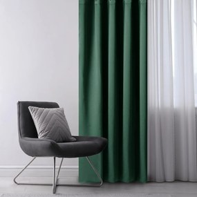 Sötétzöld sötétítő függöny 140x175 cm Eyelets – Restilo
