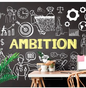 Fotótapéta motivációs tábla - Ambition - 375x250