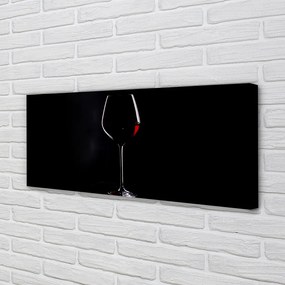 Canvas képek Fekete háttér egy pohár bor 100x50 cm